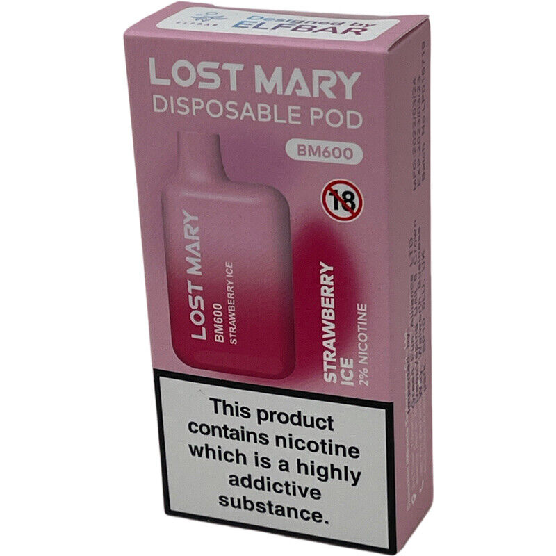 Lost Mary BM600 Disposable Vape Pen -Strawberry Ice